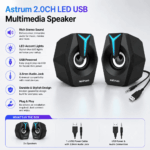Astrum 2.0CH LED USB Multimedia Speaker - Image 2