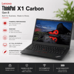 Lenovo ThinkPad X1 Carbon Gen 8 Intel Core i5 1.90 GHz 16 GB RAM 256 SSD - Refurbished - Image 2