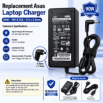 Asus 90W 19V 4.74A (5.5 x 2.5mm) Replacement Charger - Image 2