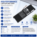 Acer Aspire Laptop Battery - (AC14B18J, AC14B13J, AC14B13J) - Image 2