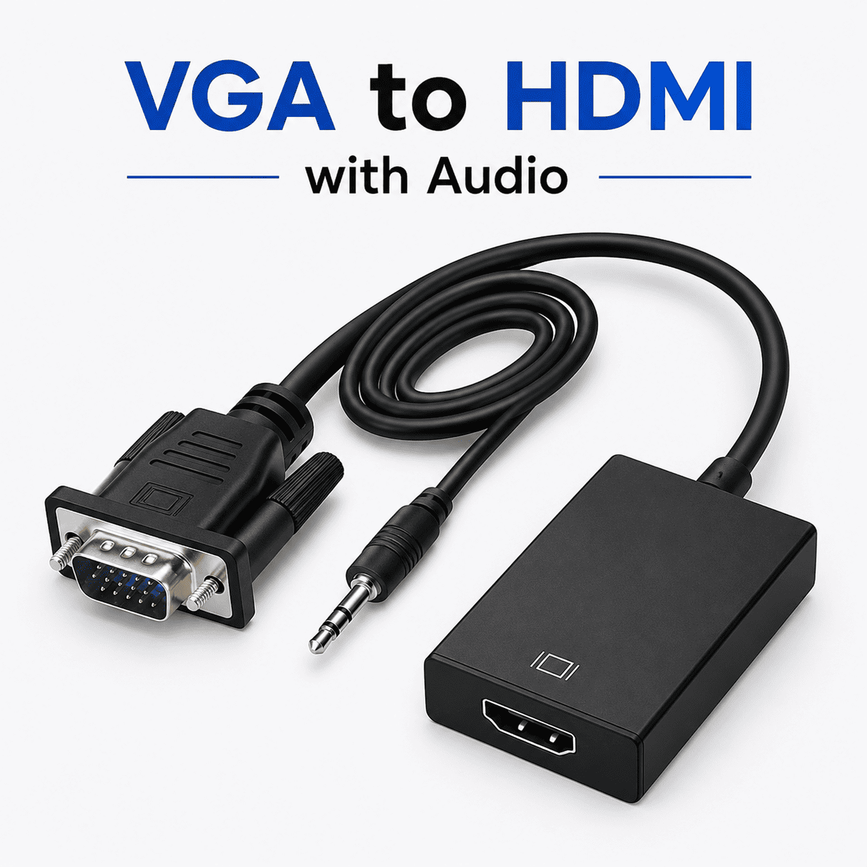 91A VGA to HDMI with Audio - Image 1