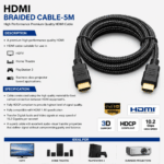 HDMI Braided Cable-5M - Image 2